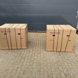 Vitra Eames Lounge Chair XL + Ottoman, Black leather & Santos Rosewood