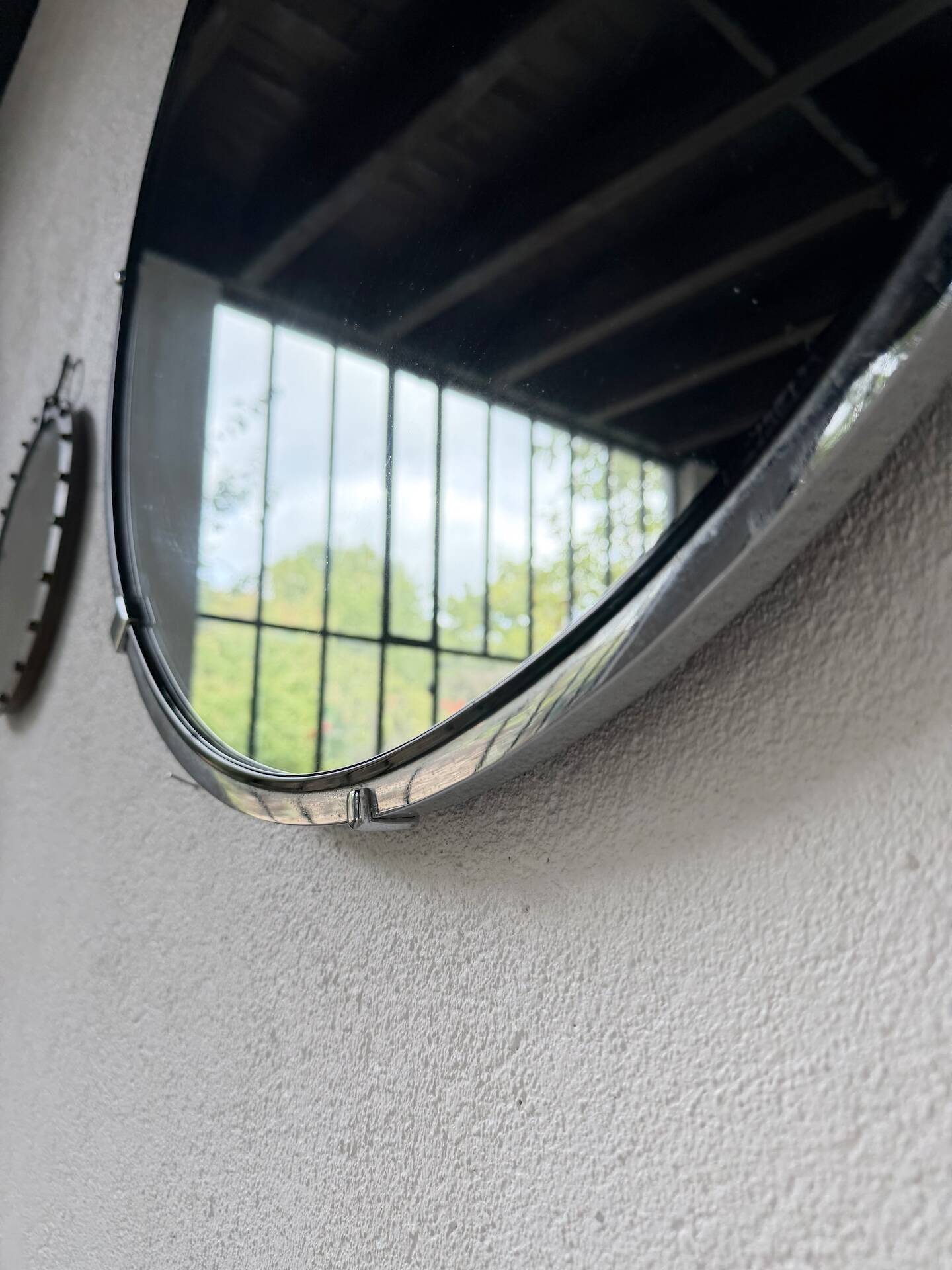 Round metal mirror 1970