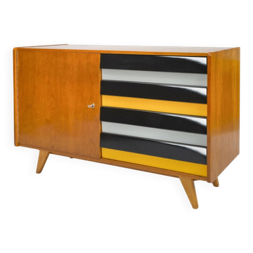 Original U-458 cabinet designed by Jiří Jiroutek in 1958 - Black & Yellow