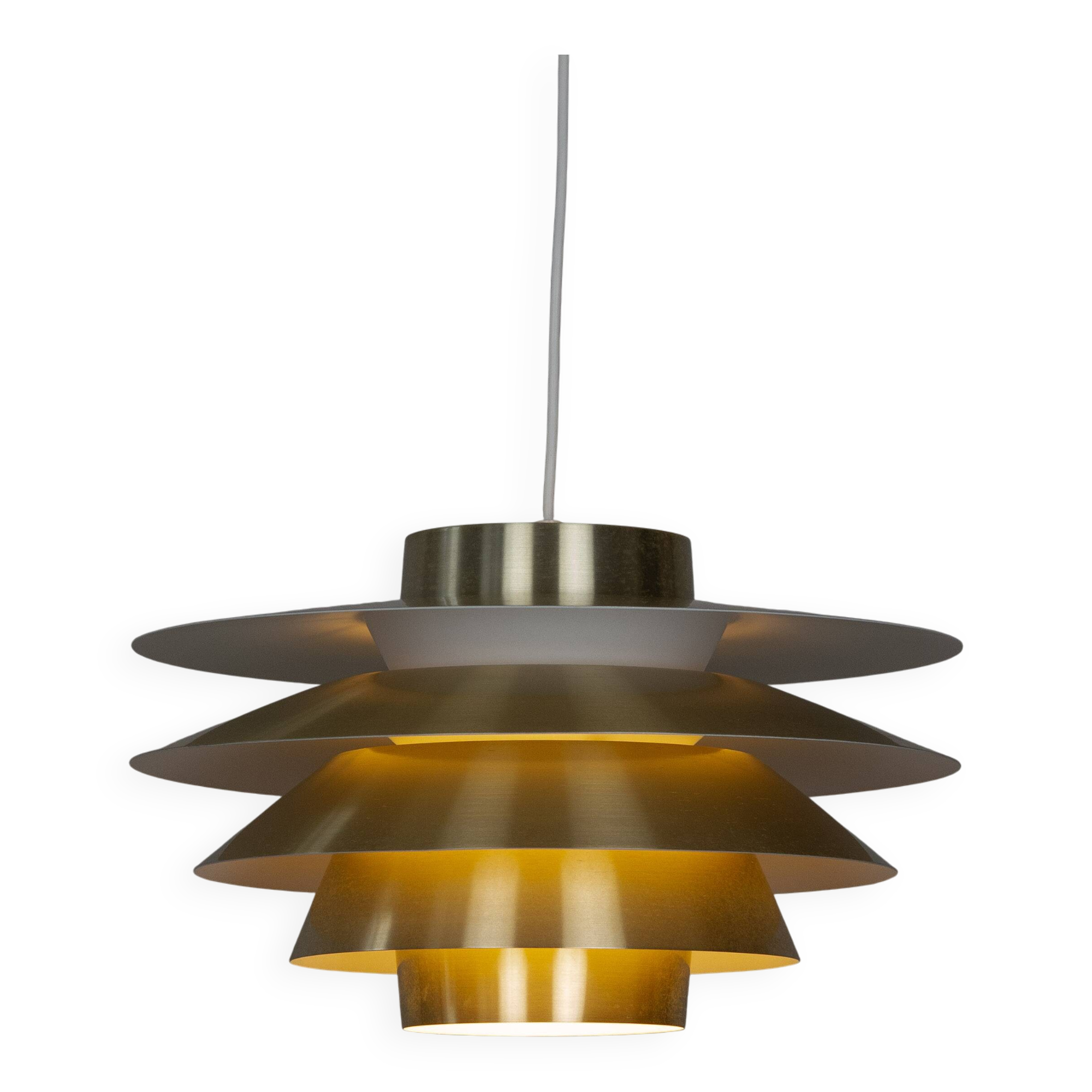 Suspension vintage danoise Vérone par Svend Middelboe, Lyfa, 1962