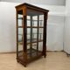 Biedermeier Vitrine in Walnut & Brass with Three Sides Glazed, South Germany, 1830