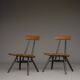 Chaises longues Pirkka par Ilmari Tapiovaara pour Laukaan Puu. Lot de 2