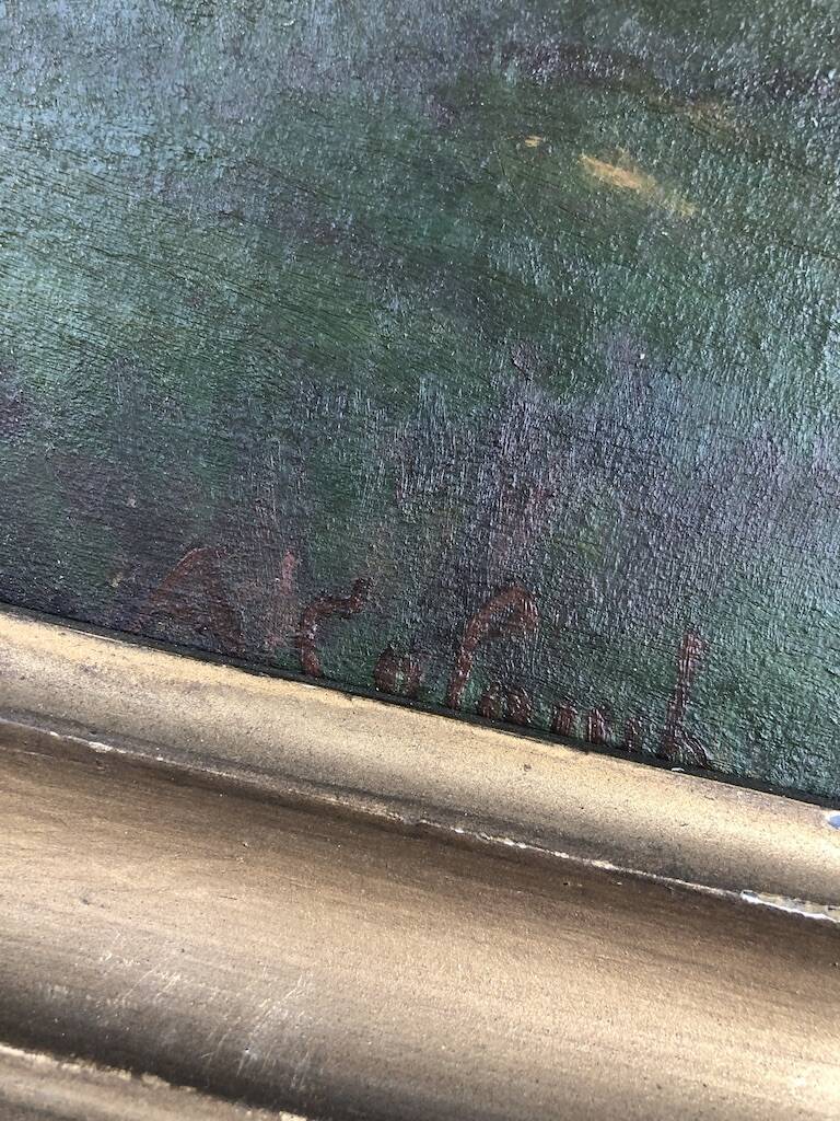 Oil canvas A.colomb 65 x 52 cm