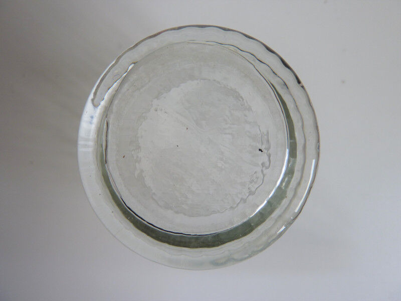 2 old faceted glasses