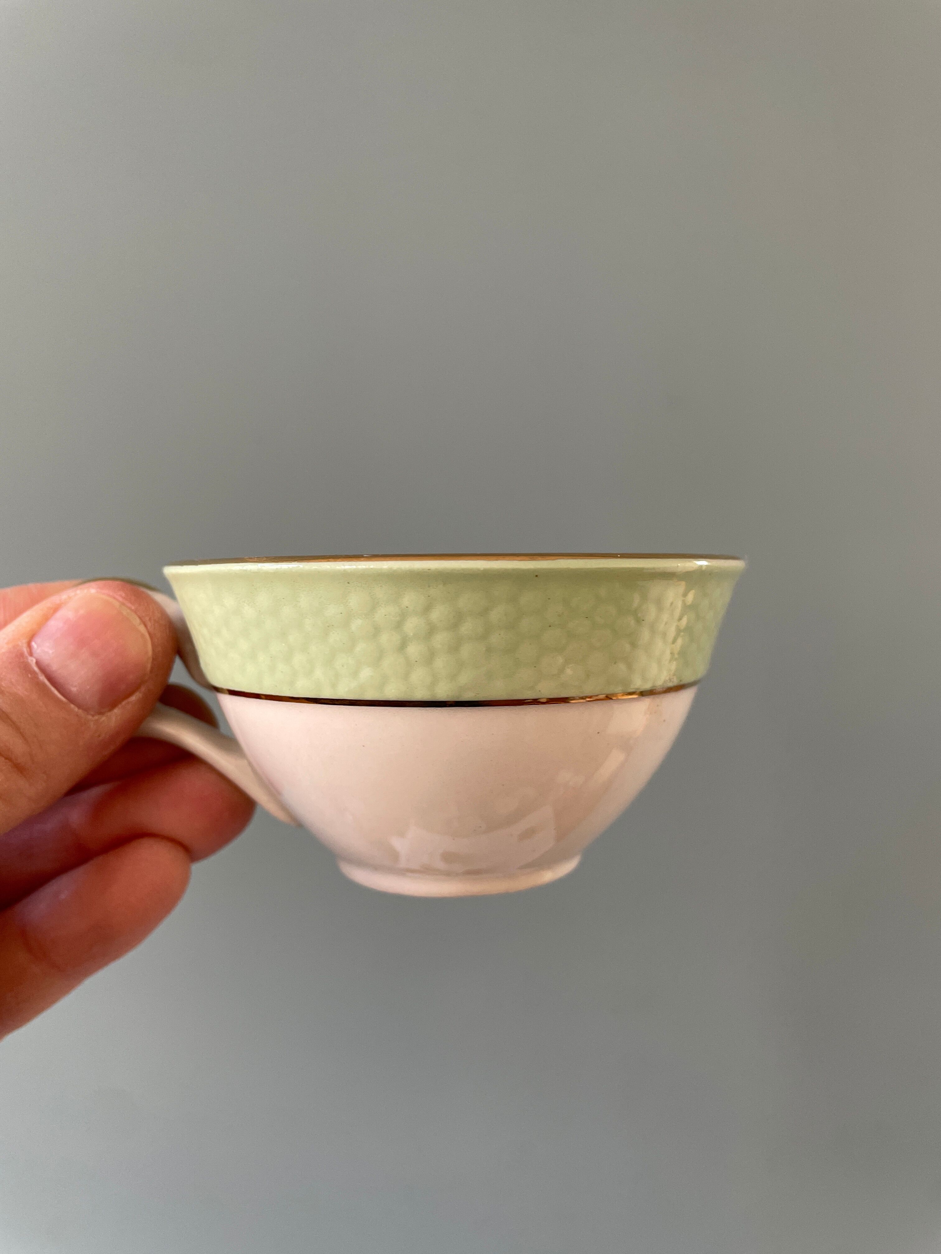 Set of 7 vintage coffee cups Poreylor L'Amandinoise