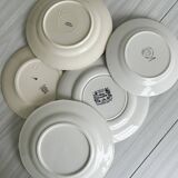 5 assiettes dépareillées