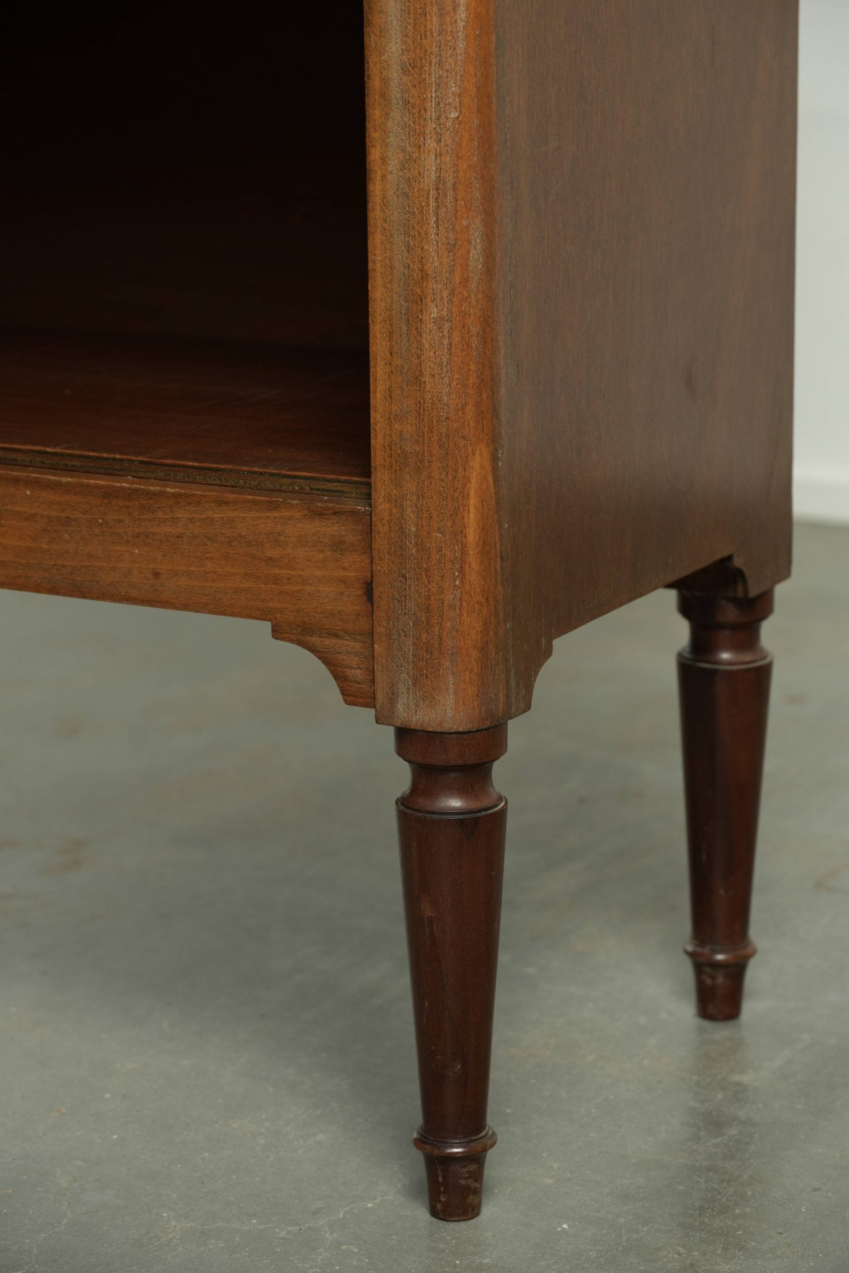 Set of two antique English bookcases/shelving units from the 19th century