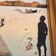 Oil Painting Canvas Solar Table After Salvador Dali Mid Century