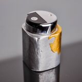 Brutalist lighter by Art3, Brass and aluminum, 1970, Spain