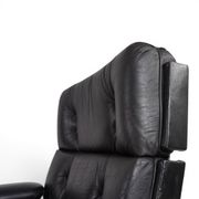 Howard Keith Kohinoor Leather Armchair with Ottoman for HK Furniture, 1970