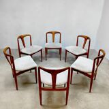 Set of 6 dining chairs 'Juliane' Johannes Andersen for Uldum