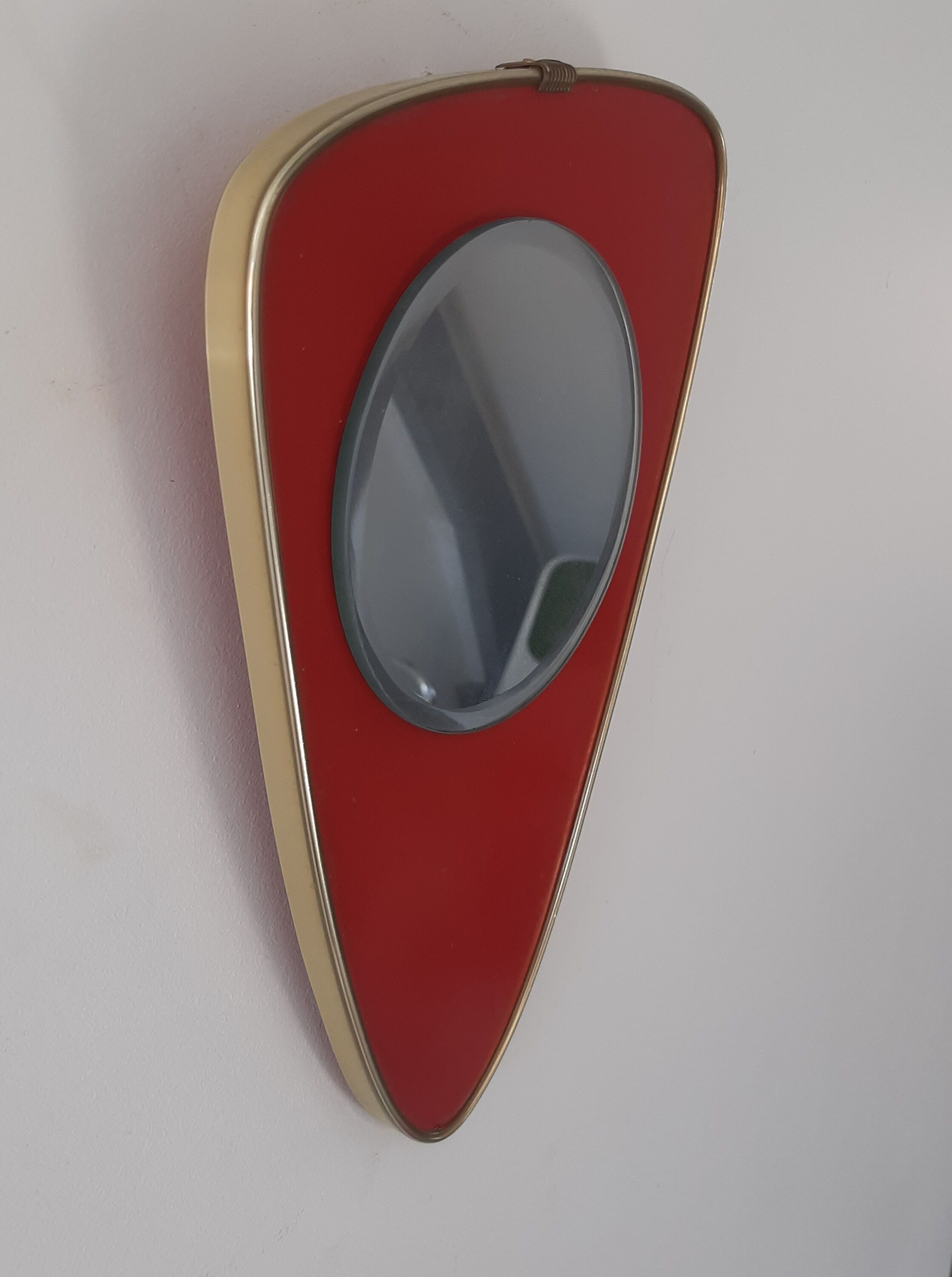 Miroir asymetrique vintage