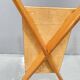 Table basse en verre avec cadre en bois, années 1960, Tchécoslovaquie