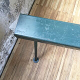 Handcrafted metal patinated bench
