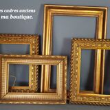Oval mirror old carved wood gilded gold leaf louis XVI style large format 74x63 cm