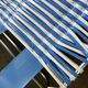 Set of 2 vintage folding deck chairs