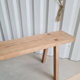 Set of 2 Scandinavian solid wood benches