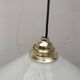 Pair of opaline pendant lights