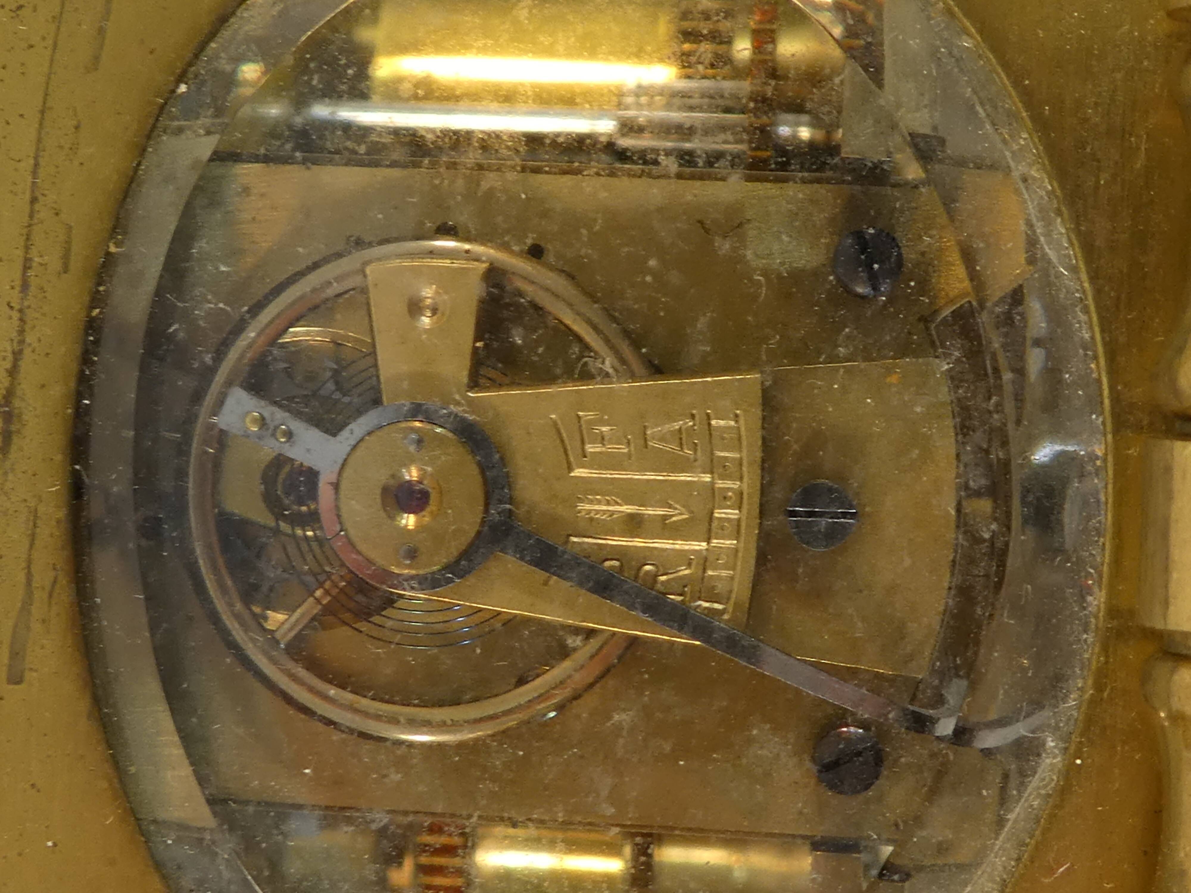 Officer's clock with functioning bell