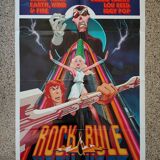 Original 1983 american poster rock and rule iggy pop cheap trick debbie harry lou reed