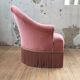 Fauteuil crapaud rose