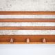 German wooden coat rack attributed to Bruno Paul, vintage coat rack, wall coat rack, woode