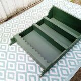 Patinated wooden shelf