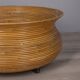 Vintage 1960s Italian-design bamboo plant pot with wheels