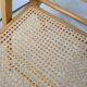 Folding chair in cannage