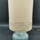 Lampe vintage céramique bleue