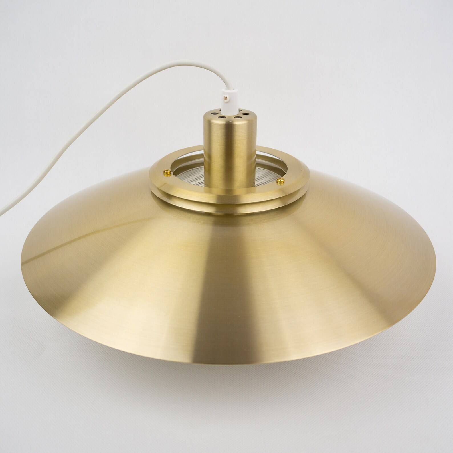 Danish vintage pendant lamp Dania by Kurt Wiborg, Jeka, 1980s
