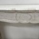 Louis XV style fireplace Model Pompadour White Carrara marble 20th century