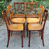 6 chairs bistrot companion 30/40s