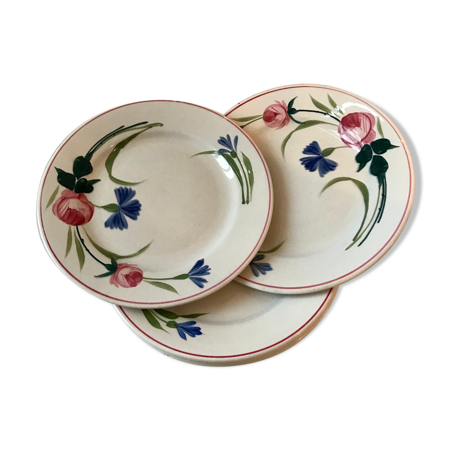 Lot of 6 plates St Amand