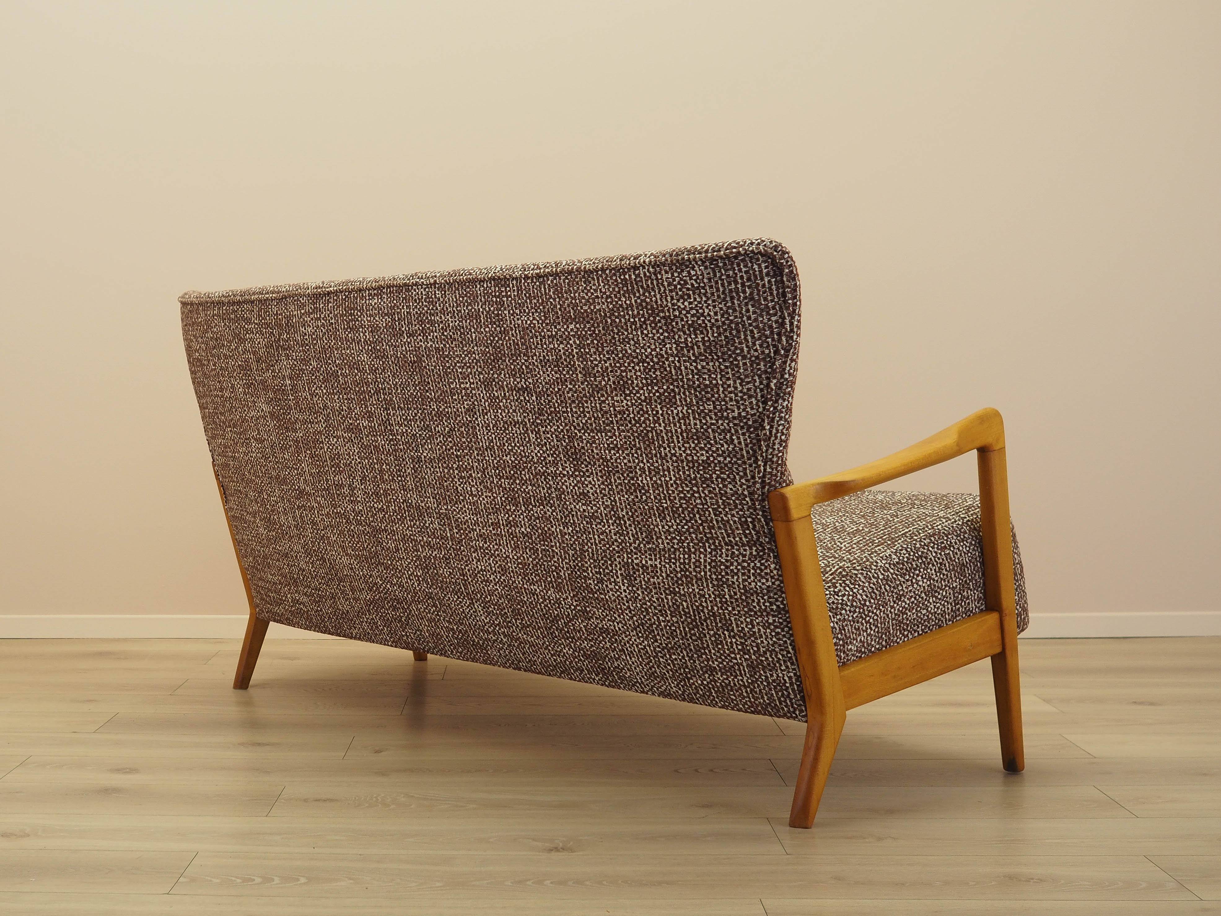 Beech sofa, Danish design, 1960s, manufacturer: Fritz Hansen