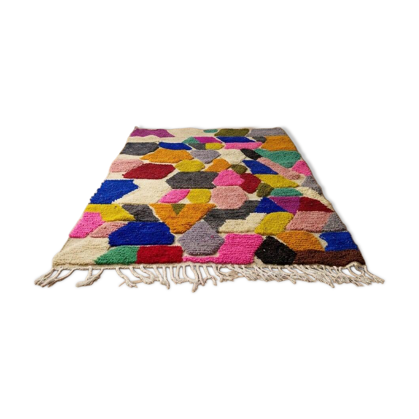 Beni Ouarain rug artisanal – unique contemporary Berber piece