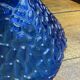 Blue moulded glass suspension