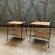 Pair of Raoul Guys Wicker Magazine Racks Circa 195