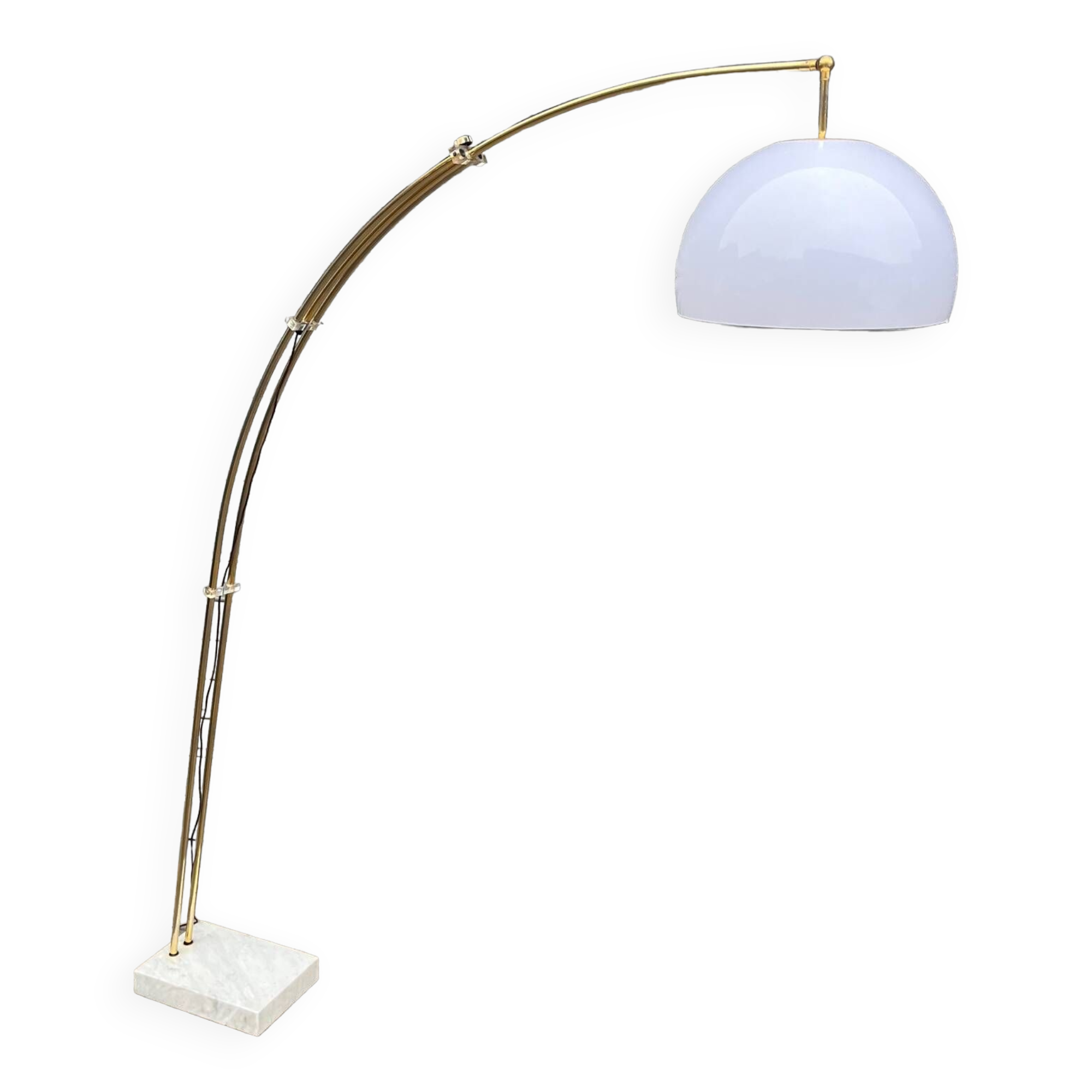 Lampadaire arc pied marbre année 70/80