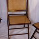 Duo de chaises pliantes cannées