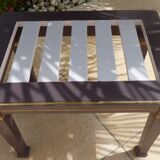 Coffee table or end of sofa style with brass chopsticks TOTALLY