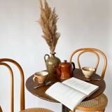 Pair Chairs bistro canage