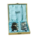 Silver Mocha Teaspoons, 1950s, Set of 12