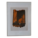 Pierre soulages d'après eau forte xvi 1961