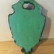 Vintage outdoor wall basin in cast iron green paint