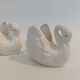 White porcelain swan table planters 1950/1960.
