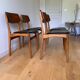 4 Danish chairs in oak and teak, 1960s