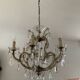 Old Venetian chandelier in crystal and bronze