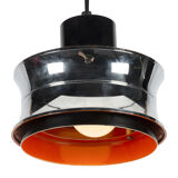 Chrome and Orange Scandinavian Pendant Lamp