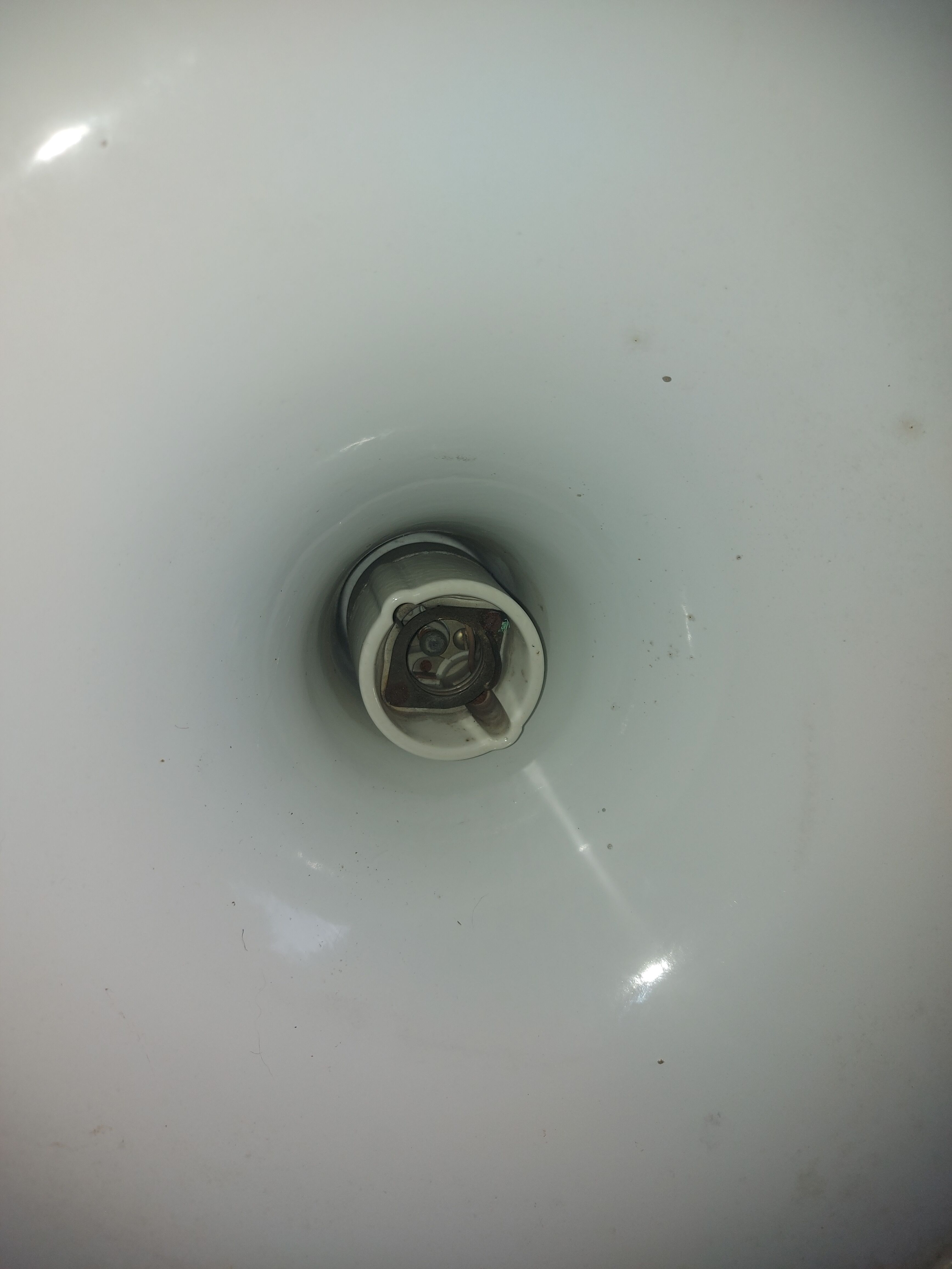 Industrial enamel hanging lamp